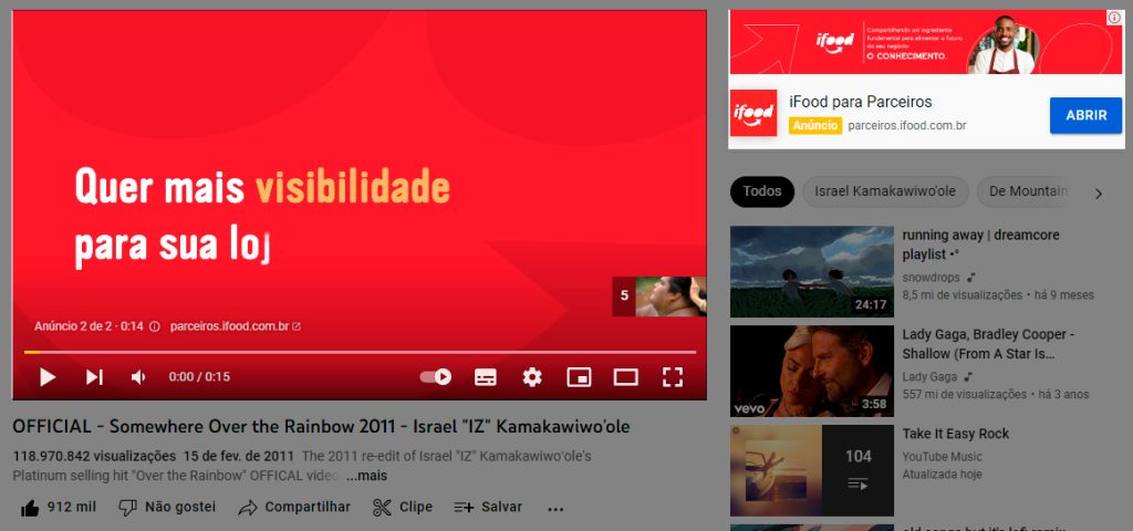 Anúncios TrueView In-stream no Google Ads