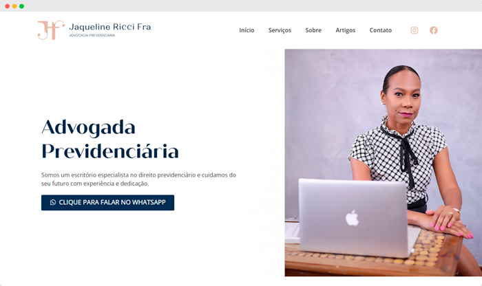criacao de sites jaqueline ricci fra