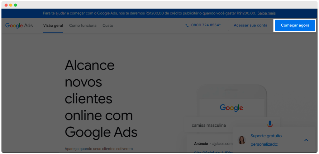 1. como criar uma conta no google ads