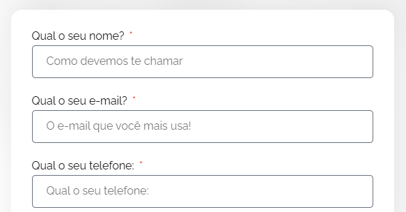 Formulário enxuto na landind page do site www.juridicopro.com. Agência responsável pela criação de landing page para advogados de alta performance.